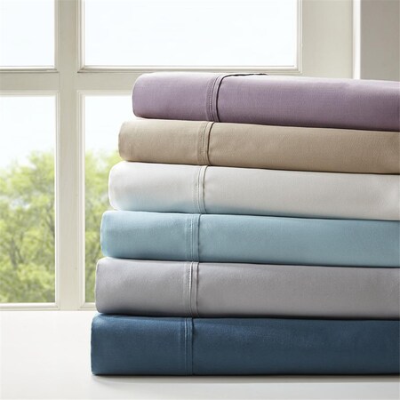 Madison Park Cotton Blend 6 Piece Sheet Set - Khaki, King Size, 6PK MPH20-0002